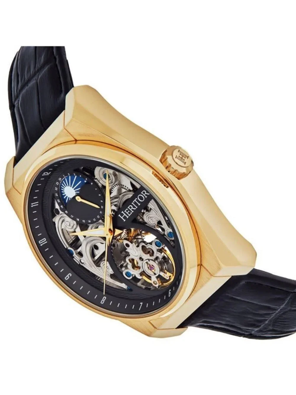 NWT Heritor Daxton Black Dial Men's Watch